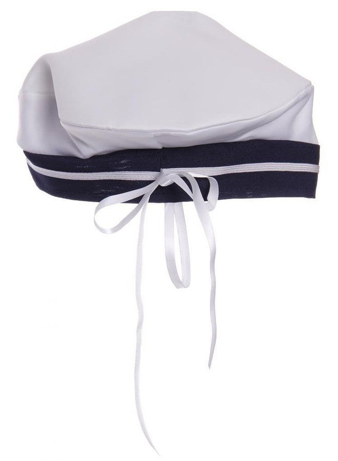 iGirlDress Baby Toddler Girls Nautical Sailor Dress with Hat 4T White - Image 4